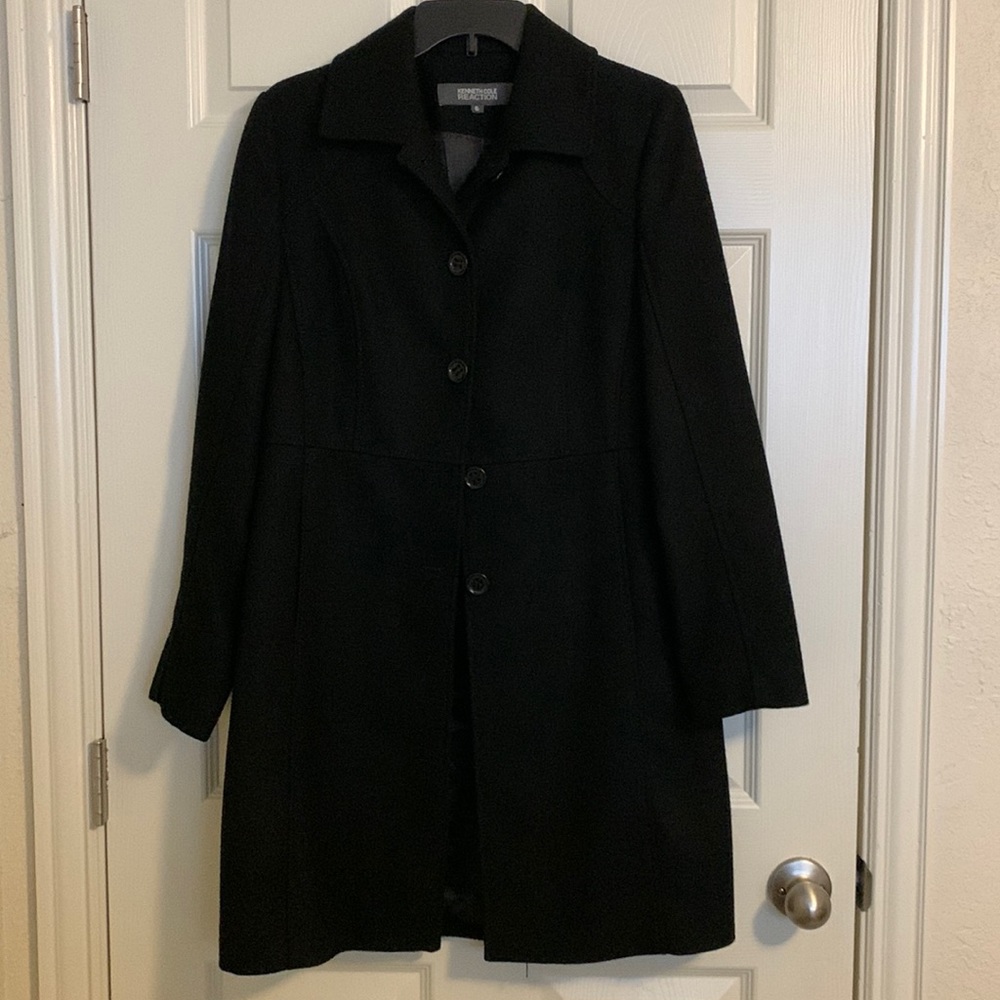 Kenneth Cole Reaction black pea coat